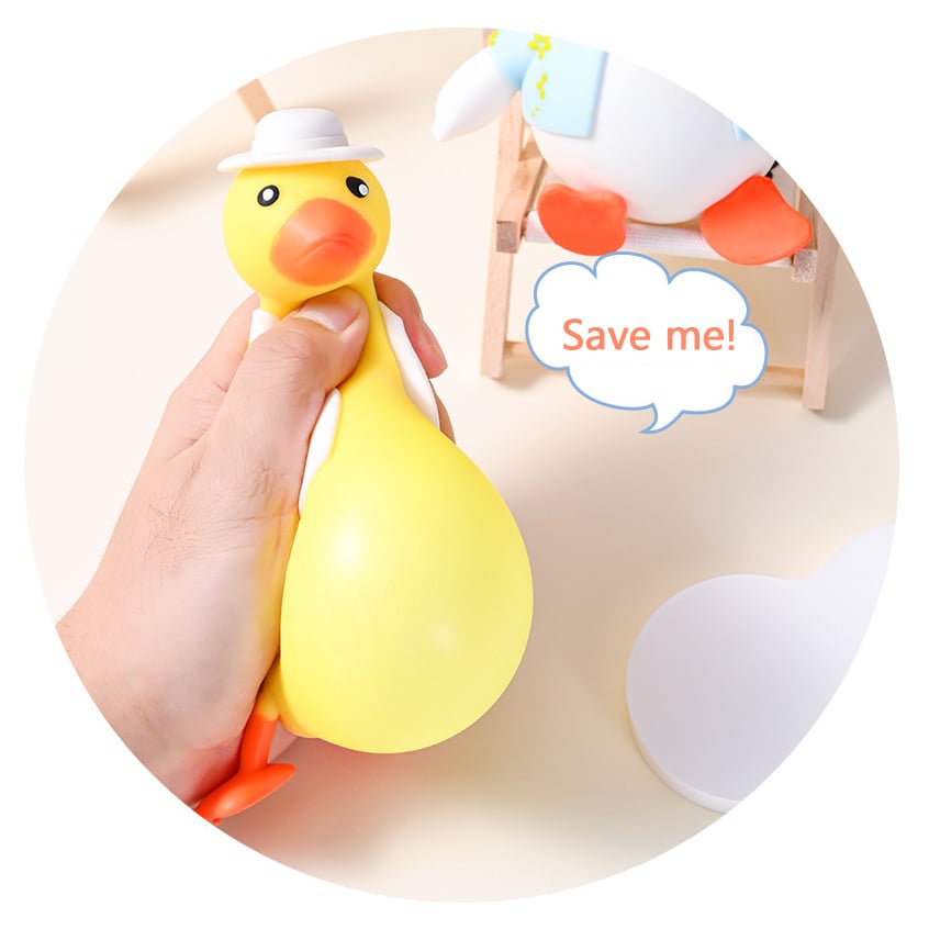 Stressverlichtend Speelgoed Verkleed-Eend – Squeeze Toy voor Kinderen 3+