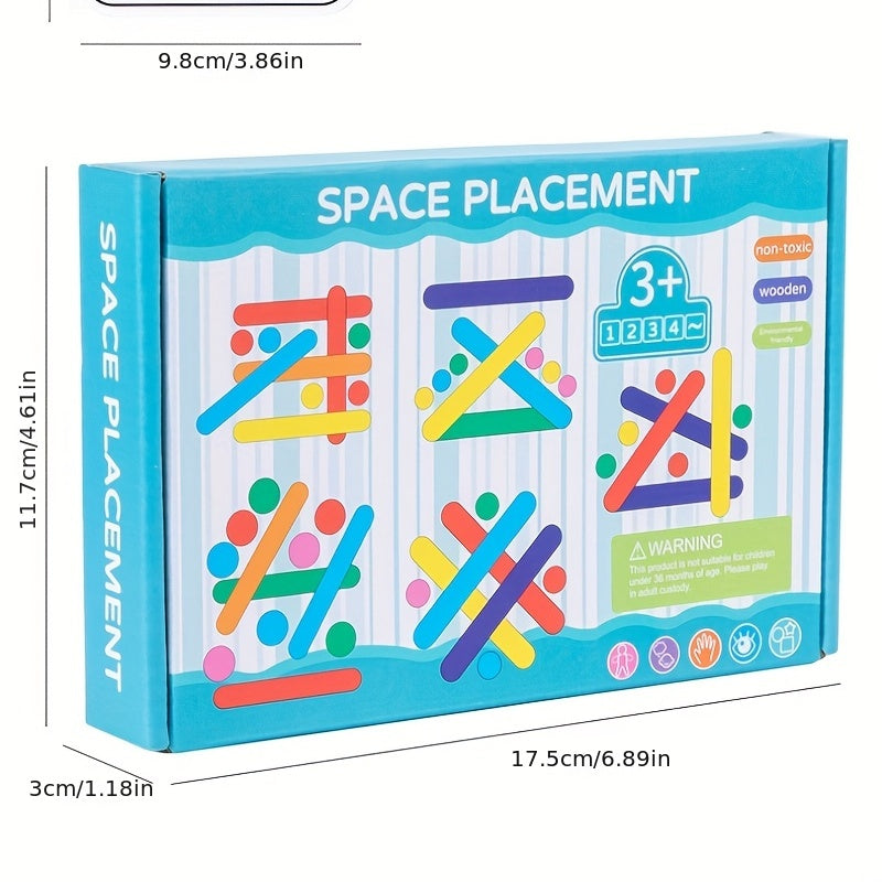 Houten IJsjesstokjes Puzzelspellen | Sorteer- en Stapelspeelgoed Educatief Wiskundig Speelgoed met Puzzels voor Peuters van 1, 2, 3, 4+ Jaar