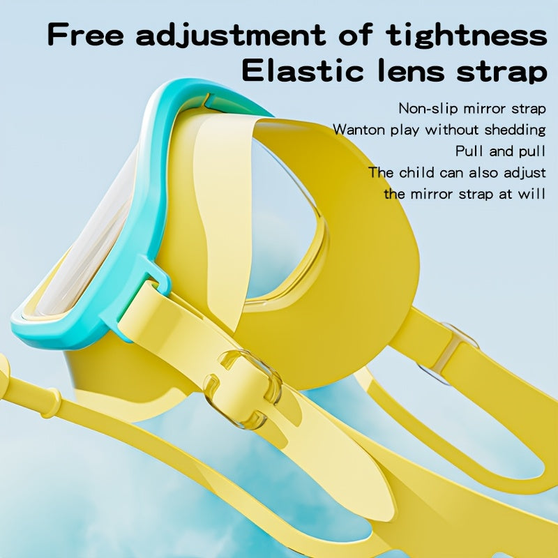 Waterdichte Anti-Fog Zwembril – Lekvrije Pasvorm & Oordoppen | Voor Jongens & Meisjes 3-14 jaar