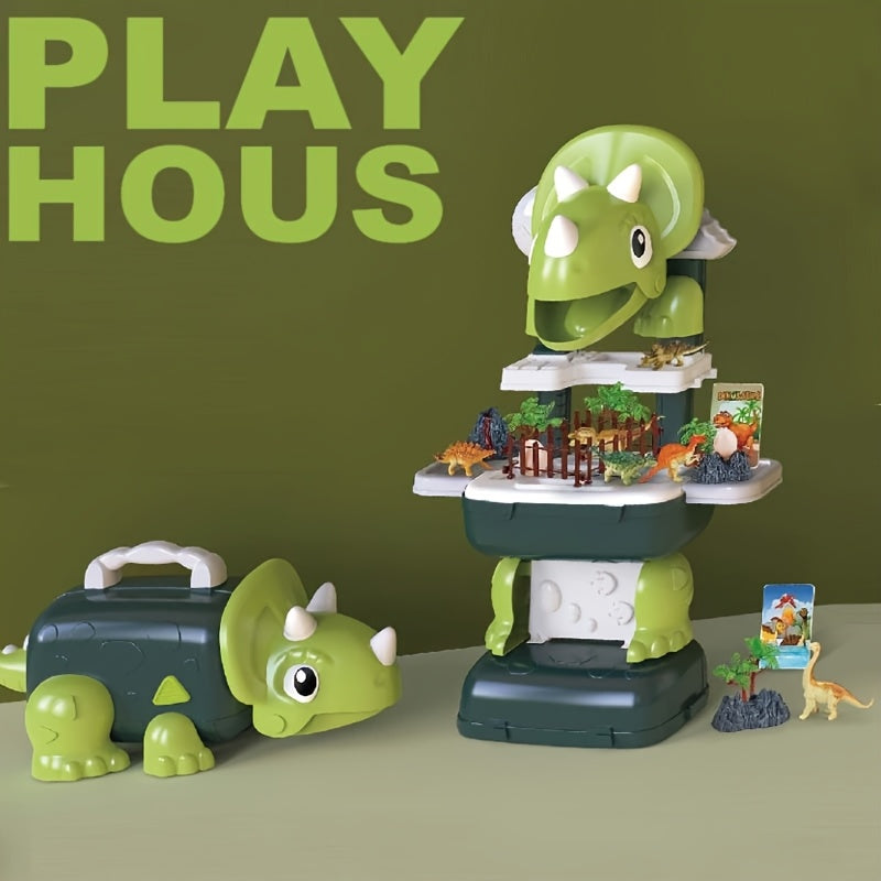 Dinosaurus Opberg Speelhuis | 2-in-1 Opbergdoos en Speelset