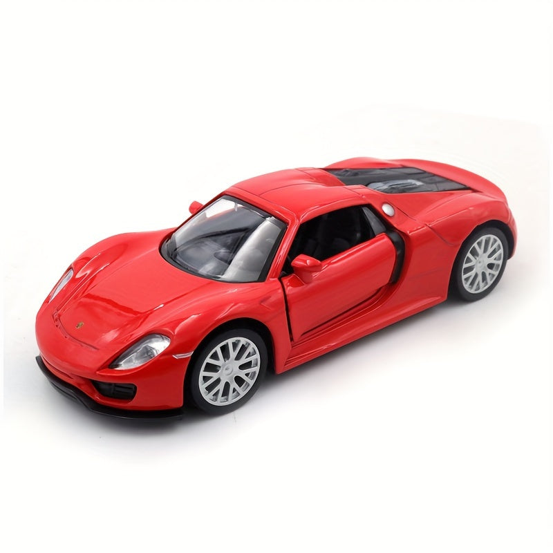 Porsche 918 Spyder speelgoedauto 1:36 - Leuk voor kinderen en perfect als verjaardagsgeschenk.