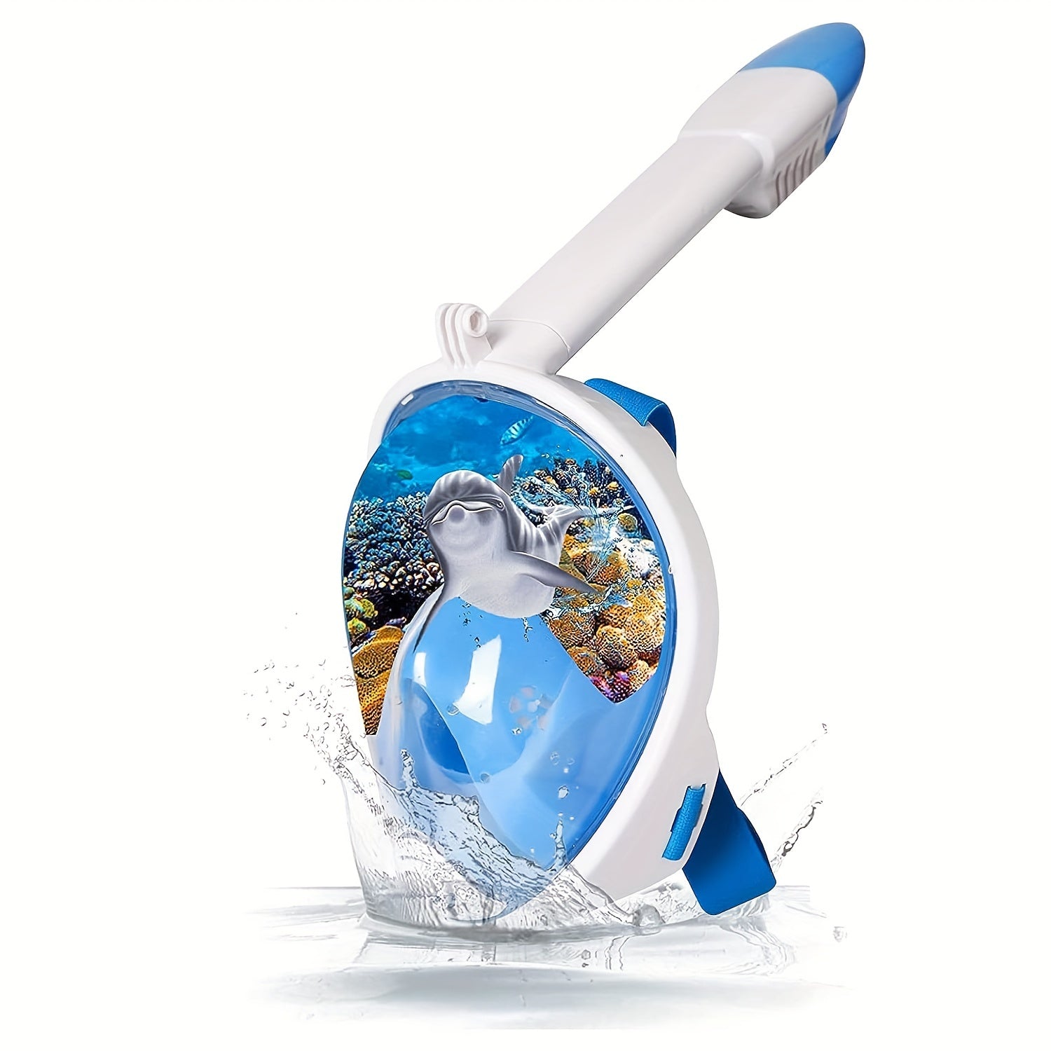 Volledige Gezichts Snorkelmasker – Panoramisch Zicht, Anti-Fog & Camera Bevestiging | Voor Alle Zwemmers