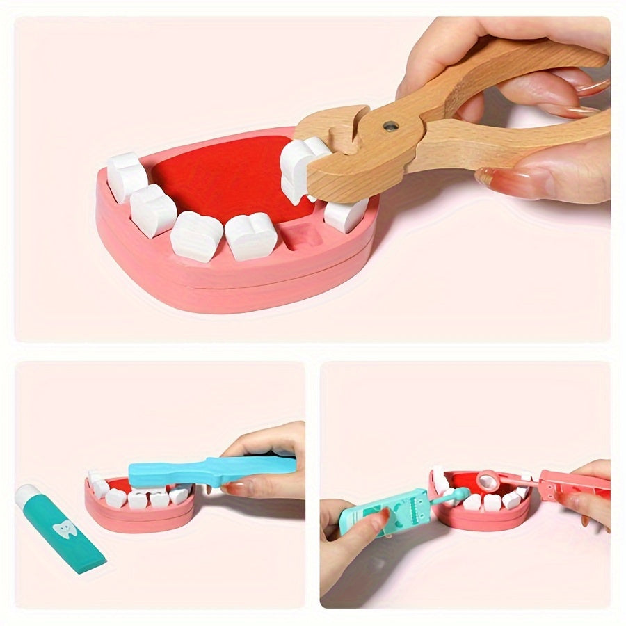 Houten Doktersset met Gereedschap | Educatief Dokter Rollenspel Speelgoed, Perfect voor Verkleden en Doen-alsof, Geschikt voor Jongens & Meisjes