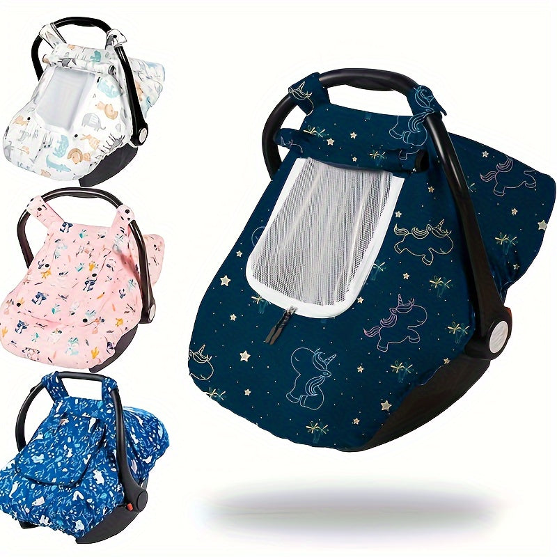 Warme Autostoelhoes Baby Winter - 3-in-1 Minky Hoes Maxi Cosi - Ademende Autostoel Cover Pasgeboren Jongens en Meisjes