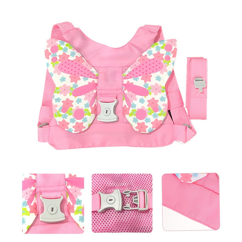 Roze harnas riem meisjes | 2-in-1 anti-verlies veiligheidsgordel