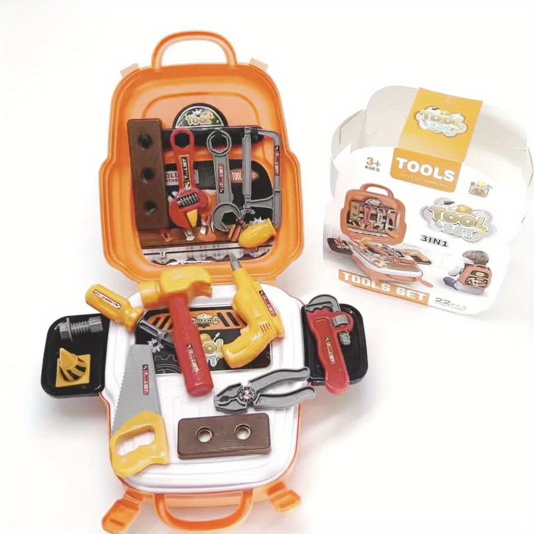 Rugzak Set met 22 Gereedschapstukken - Speelgoed voor Doe-Alsof-Spel voor Kinderen