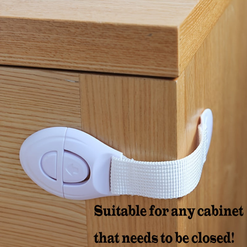 10 Stuks Witte Kinder Veiligheidskastsloten | Baby Proof Beveiligingssloten voor Laden en Deuren