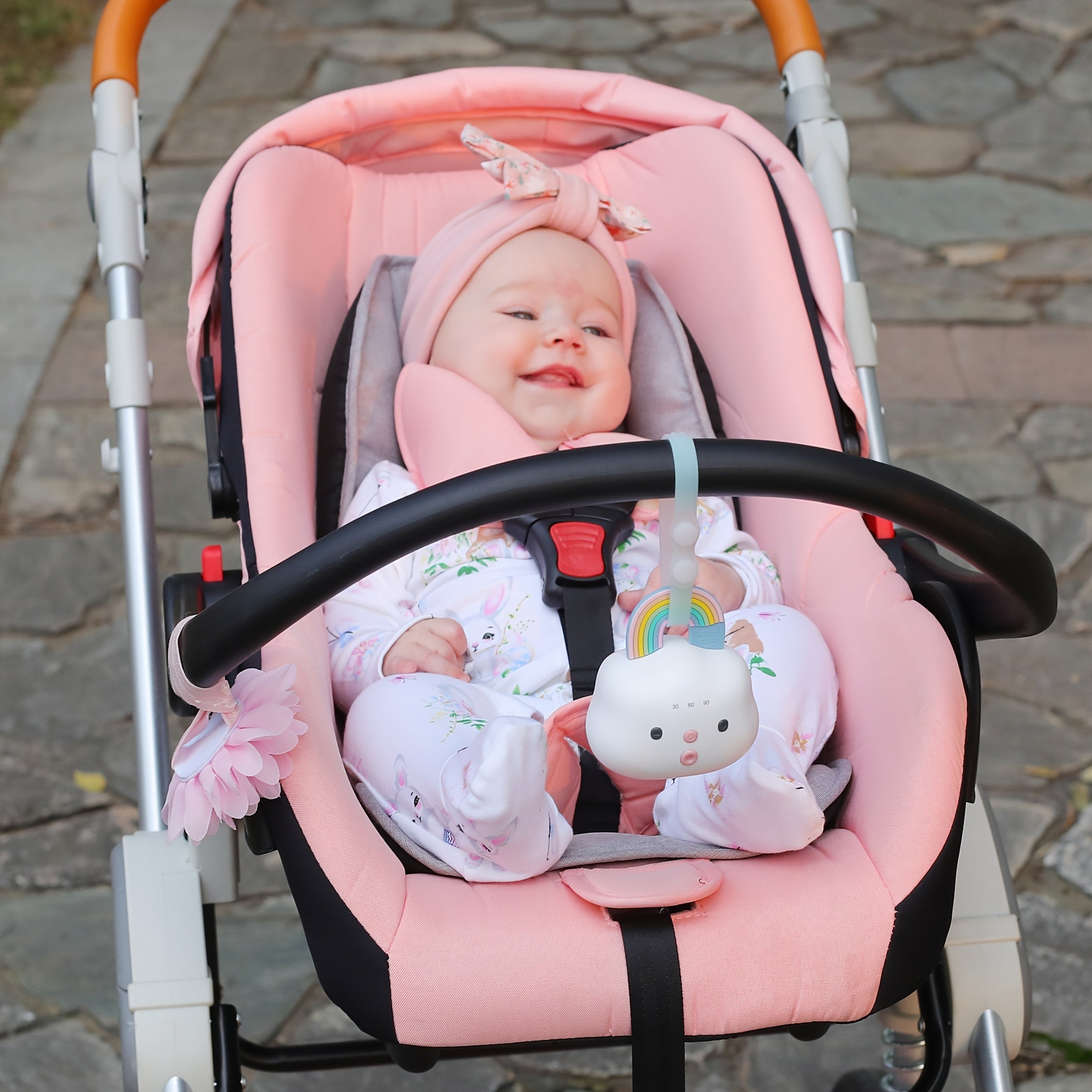 Draagbare Witte Ruis Machine voor Baby's - Slaaphulp met 14 Kalmerende Geluiden voor Pasgeboren Jongens en Meisjes - Ideaal als Kraamcadeau of voor aan de Kinderwagen