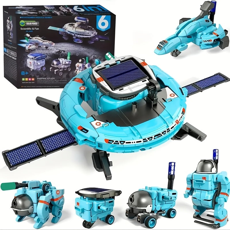 STEM Solar Robot 6-in-1 bouwset - Educatief speelgoed, perfect als verjaardagscadeau voor kinderen.