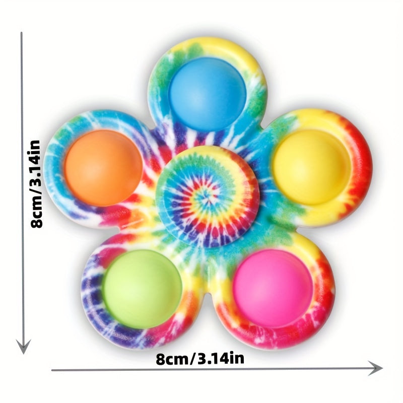 12 Pack Pop Bubbles Simple Dimple Fidget Spinners for Party Favors, Hand Tips Bulk Toys for Classroom Prizes, Halloween Christmas Valentine'S Day Gifts Kids Goody Bag Sock Fillers