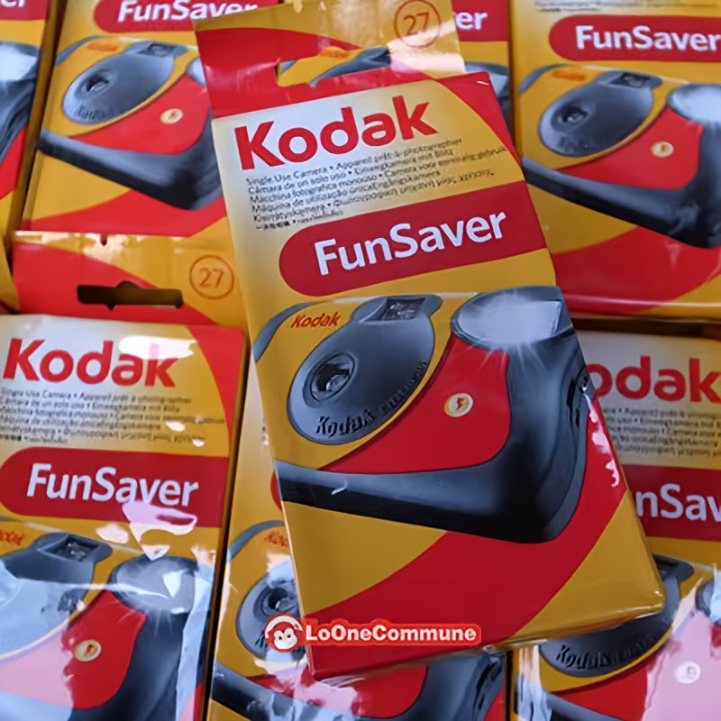 FunSaver wegwerpcamera met flitser | 27 foto’s, krasbestendig, compact, ideaal voor feest of reis