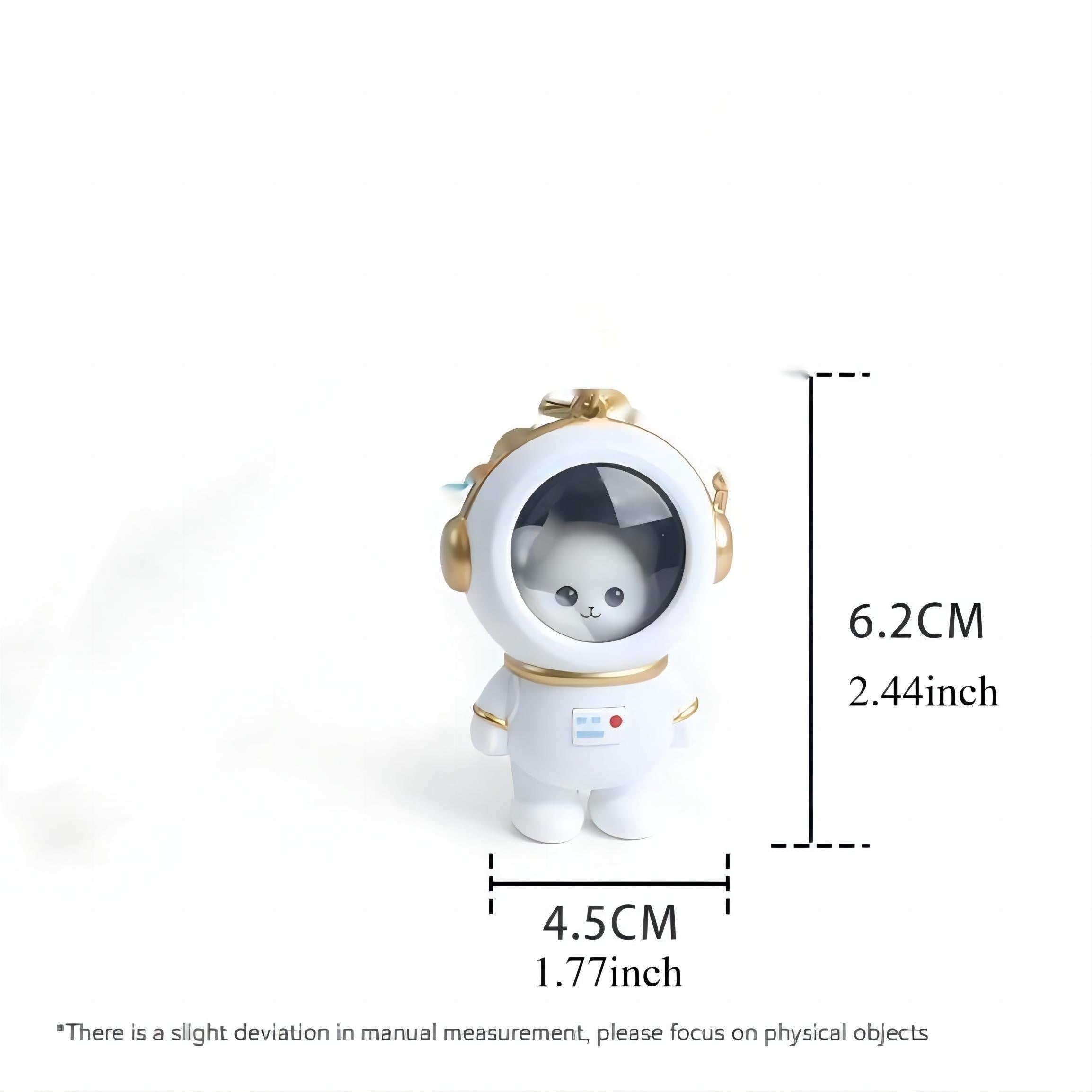 Astronaut Beer Nachtlampje Sleutelhanger | Ruimte-Thema Rugzak Charm voor Cadeaus