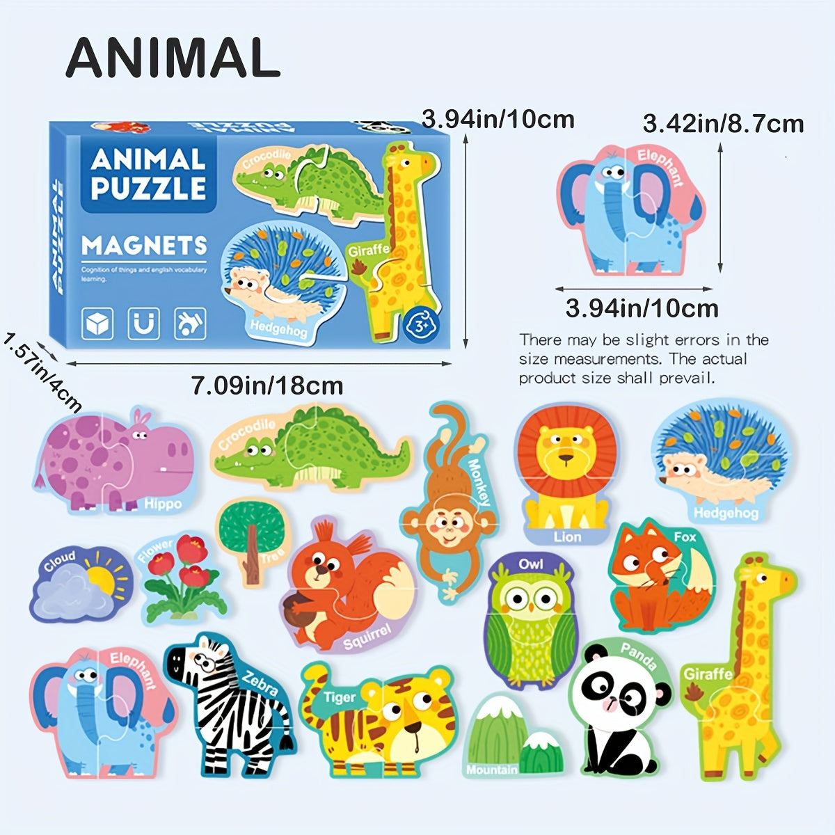 Magnetische Stickers Puzzelset | Letters, Cijfers & Meer – Cadeau voor Kerst & Verjaardag