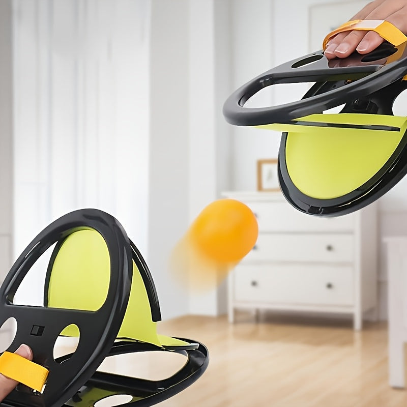 Gooi en Vang Balspel | Indoor & Outdoor Spelset met 2 Ballen & Peddels | Cadeau voor Jongens & Meisjes