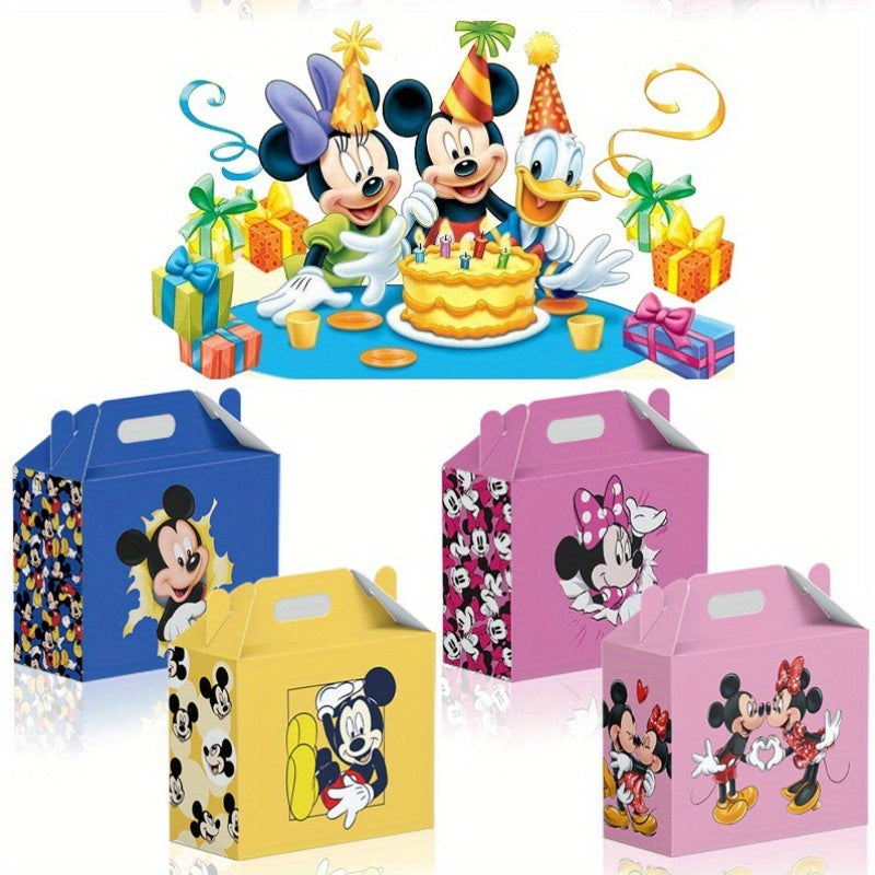 Kartonnen Snoepdoos Mickey & Minnie Thema | Feestdoosjes voor Verjaardag, Valentijn & Nieuwjaar | Party Decoratie