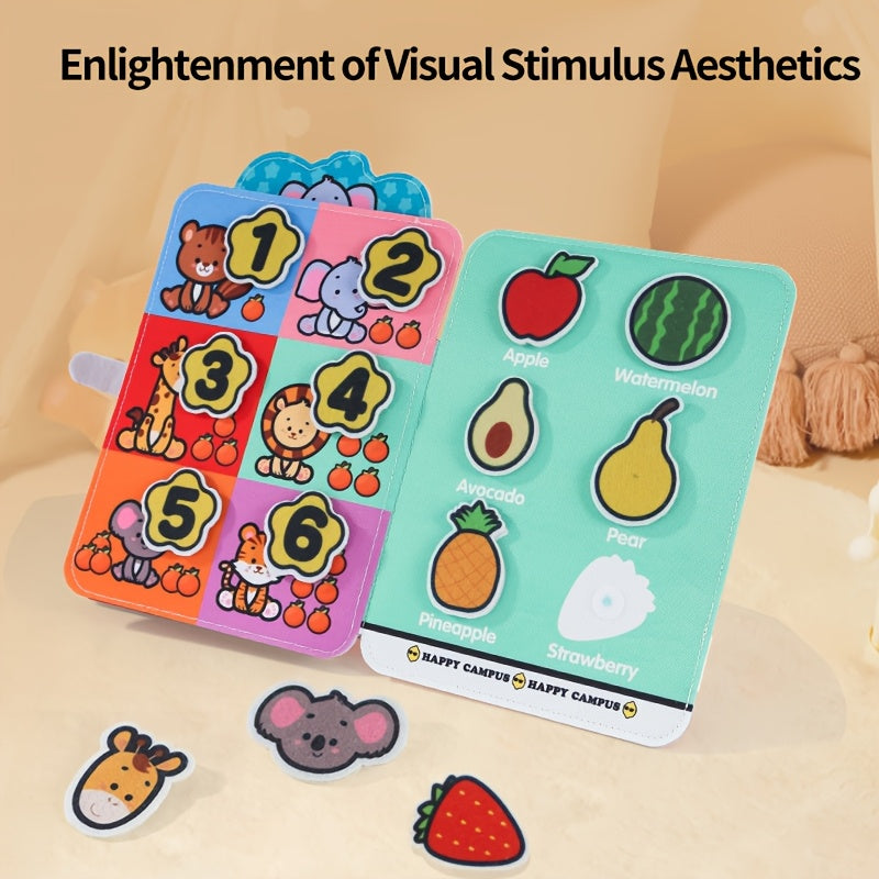 Interactief stickerboek baby | Educatief herbruikbaar speelboek