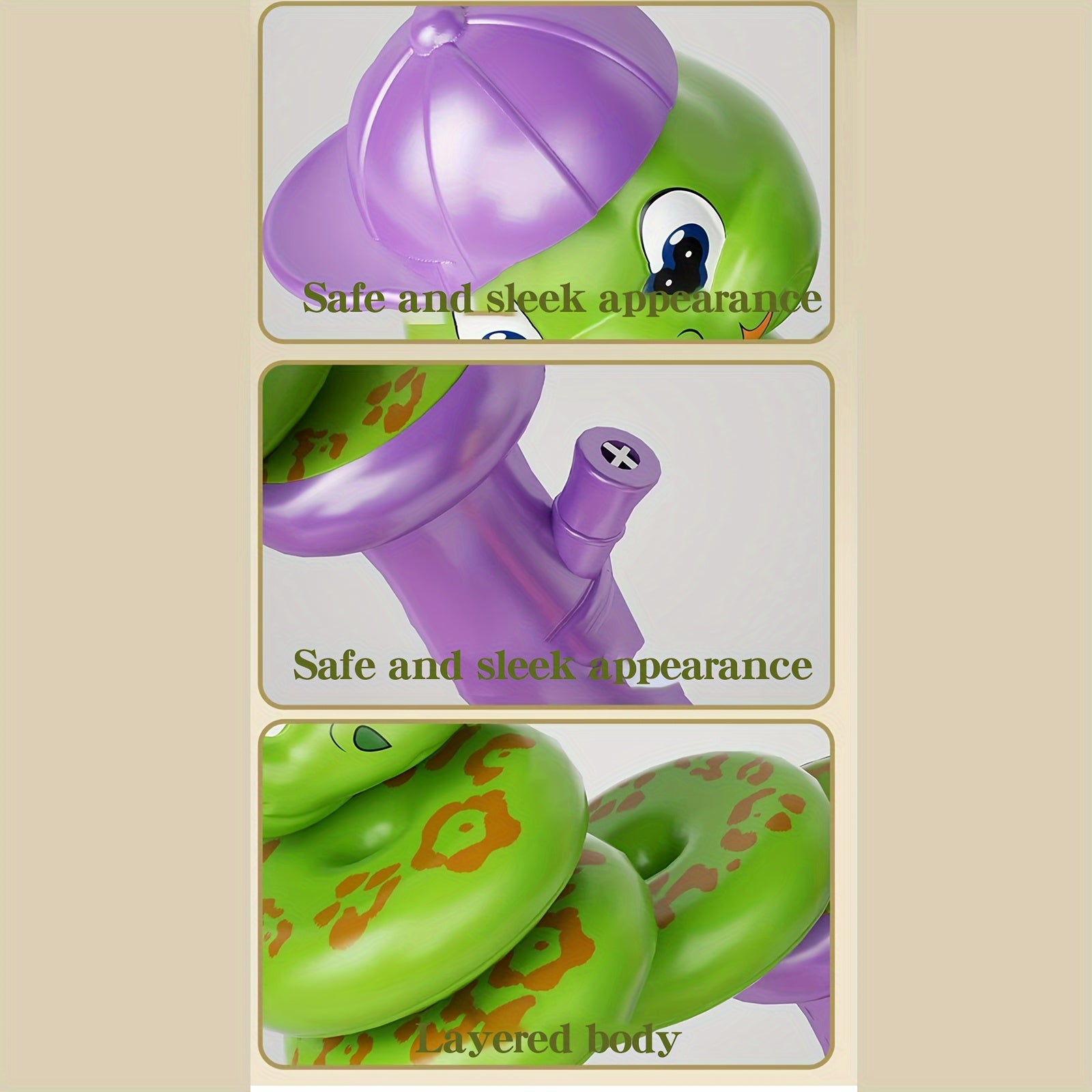 Fluitende Draaislang, Balanscontrole Roterende Slang, Interessant Grappig Rekfluit Speelgoed