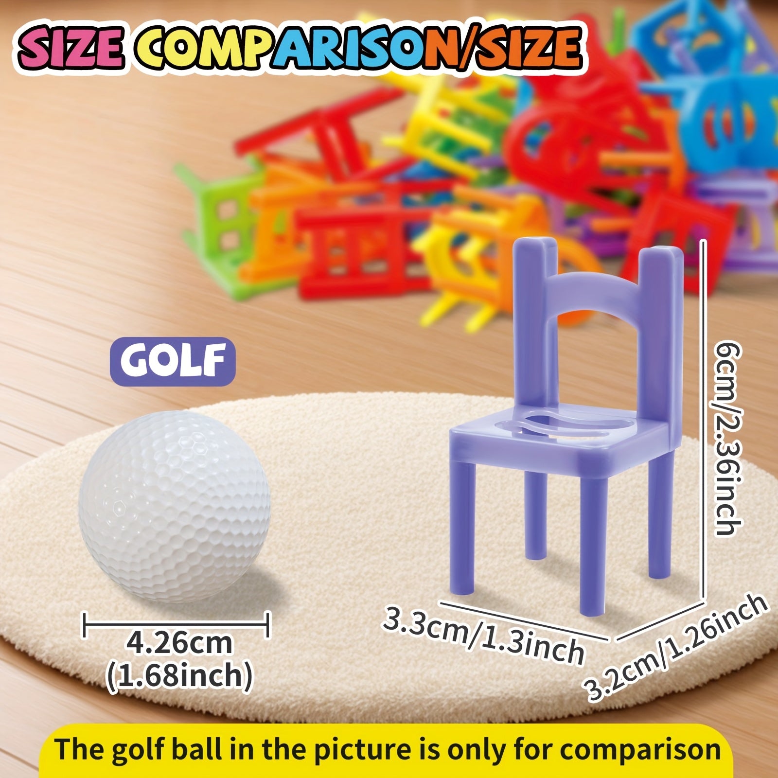 Stapelstoelen Spel | Interactief Familiespel, Perfect Cadeau voor Kerst, Thanksgiving & Nieuwjaar