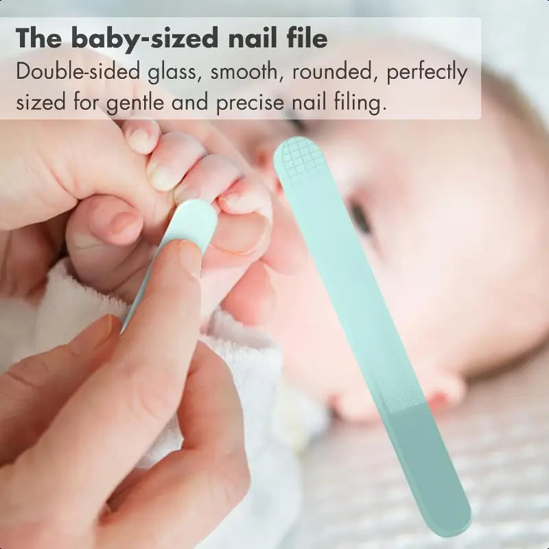 Baby Nagelset 4-in-1 | Nagelverzorging Kit voor Baby's met Schattige Uil Groene Opbergtas