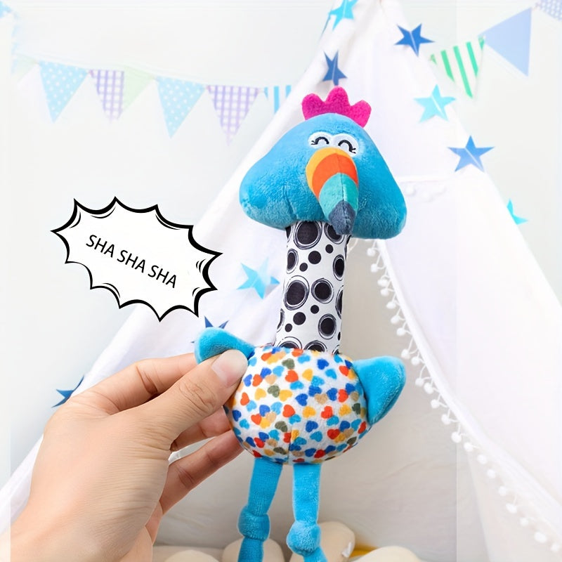 Leuk Pluche Rammel Speelgoed voor Baby's - Interactieve Griptraining, Zacht Polyester, Gemengde Kleuren - Perfect Nieuwjaars-, Thanksgiving- en Verjaardagscadeau