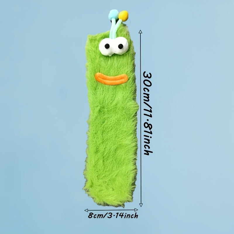 Set van 2 grappige sokken - zachte warme mid-calf dames sokken met grote ogen & mond design