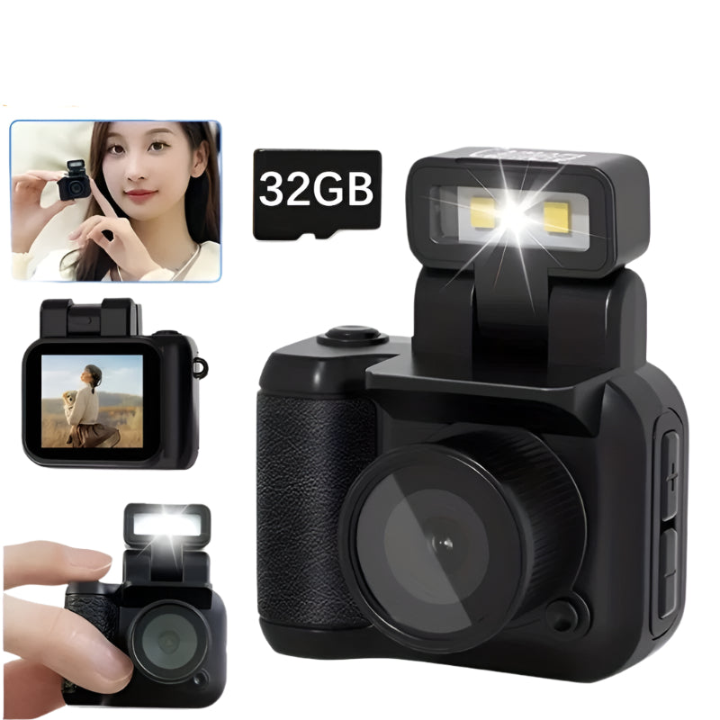 Compacte 1080P Actiecamera voor Kinderen | Inclusief 32GB Geheugenkaart – Ideaal voor Sport, School & Avontuur