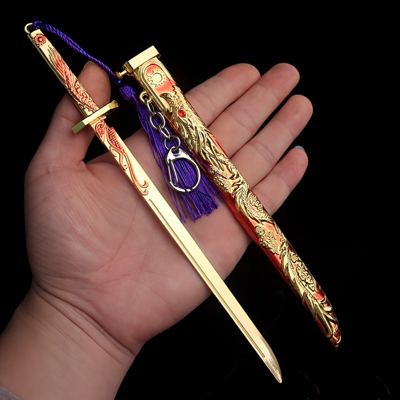 Mini Zwaard Sleutelhanger | Zinklegering Model | 22 cm | Cadeau