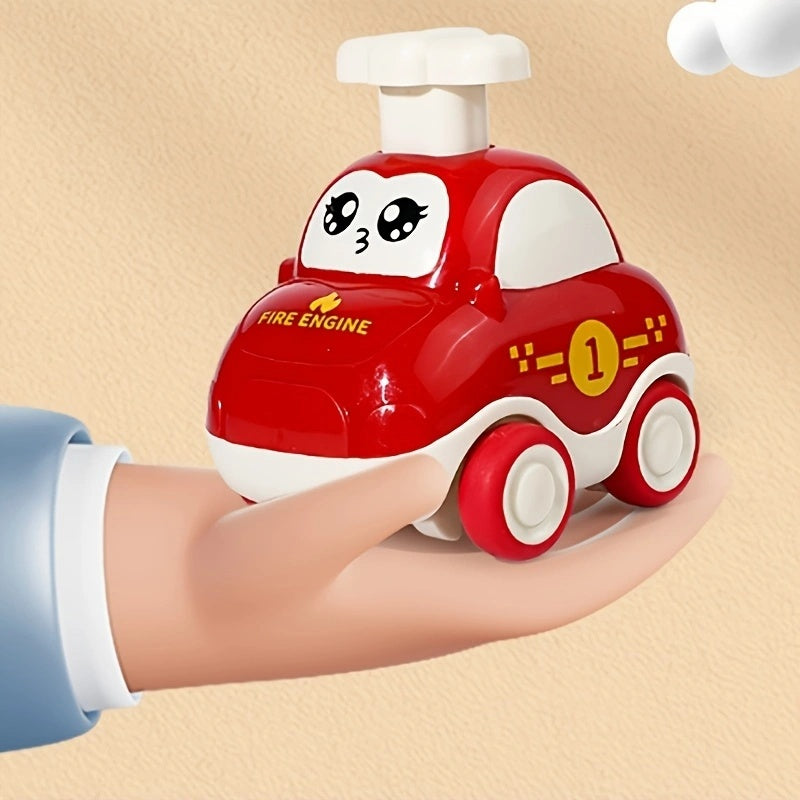 Cartoon druk-en-rij auto | Educatief speelgoed, kerst en Halloween cadeau voor kinderen