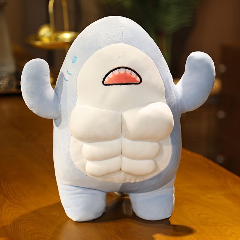 Zachte Blauwe Haai Knuffel 45cm | Schattig Walvis Kussen Speelgoed | Cadeau voor Verjaardagen & Feestdagen