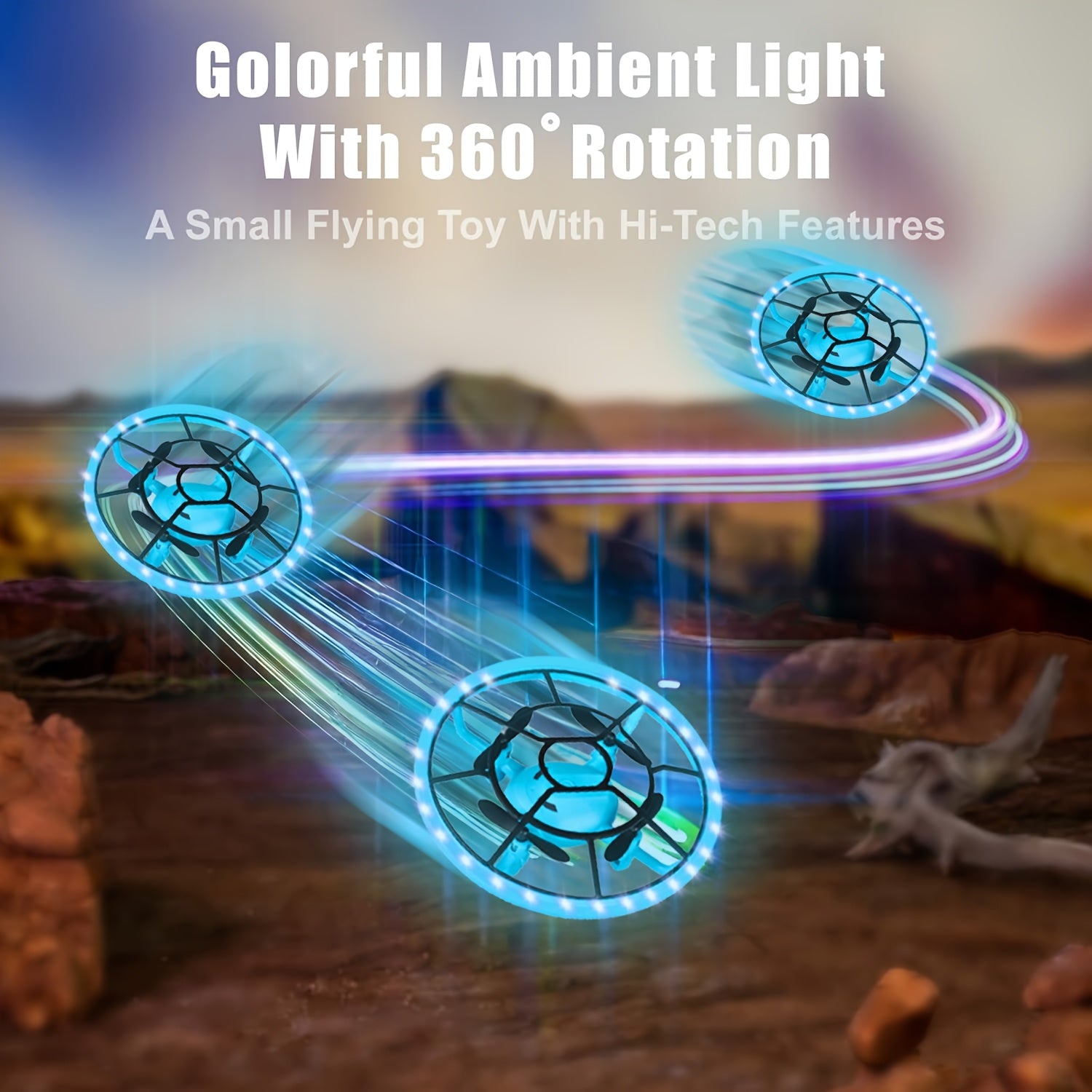 H8 Mini Drone | RC Vliegende Schotel, Cool Licht, 3 Snelheden, Eenvoudige Bediening, Perfect Voor Beginners