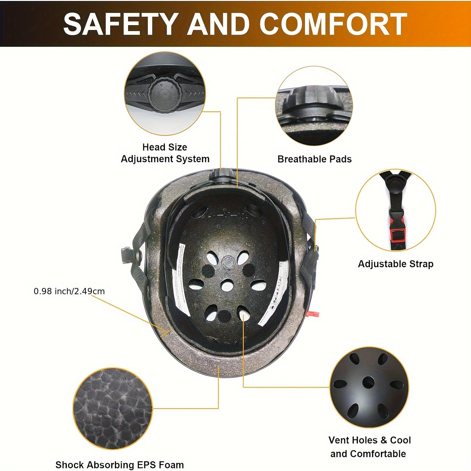 Multisport Helm Volwassenen & Tieners | Verstelbare ABS Fietshelm met Reflectie – Voor Fietsen, Skeeleren & Stedelijk Verkeer