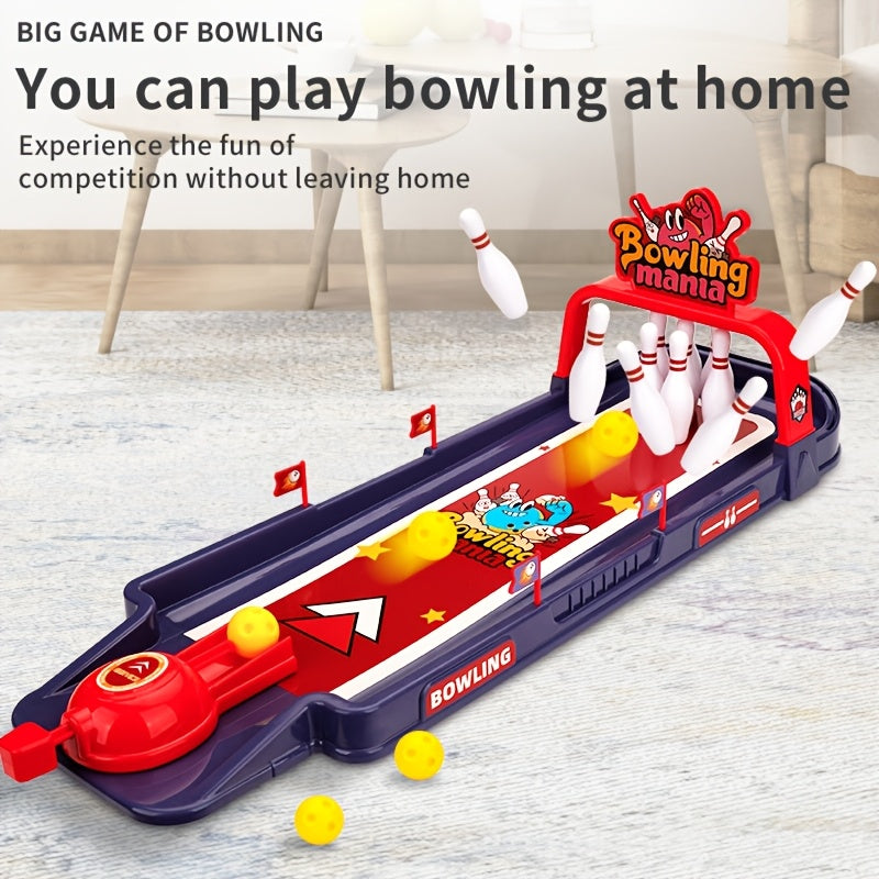 Bowling Set voor Kinderen | Tafelspel voor Gezinsplezier, Duurzaam Plastic, Perfect voor Binnen