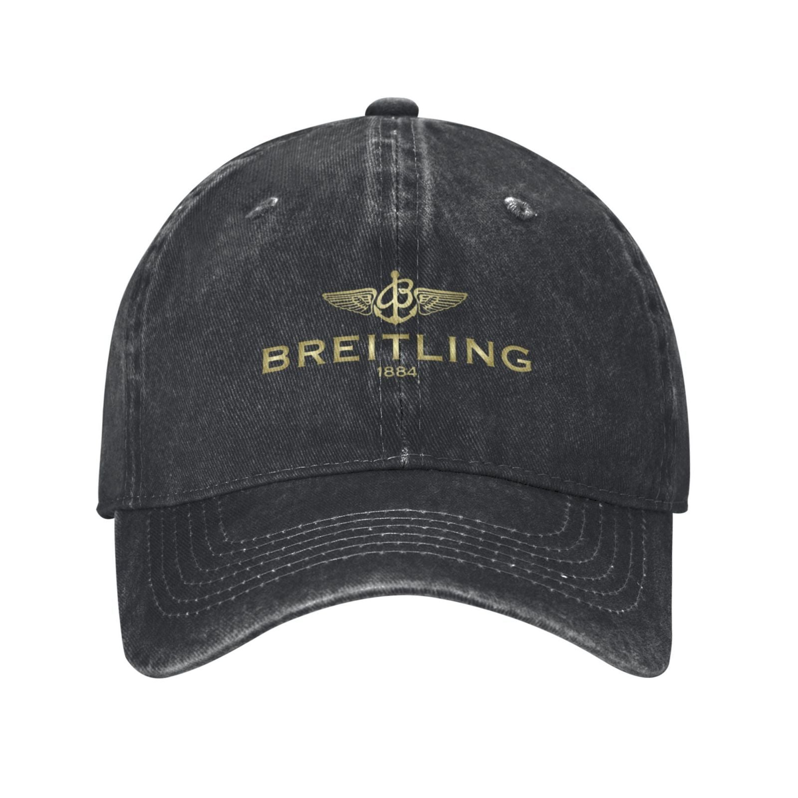 Vintage Baseball Cap | Unisex Retro Stijl met Breitling-Logo 1884 Print | Lichtgewicht & Trendy Outdoor Accessoire