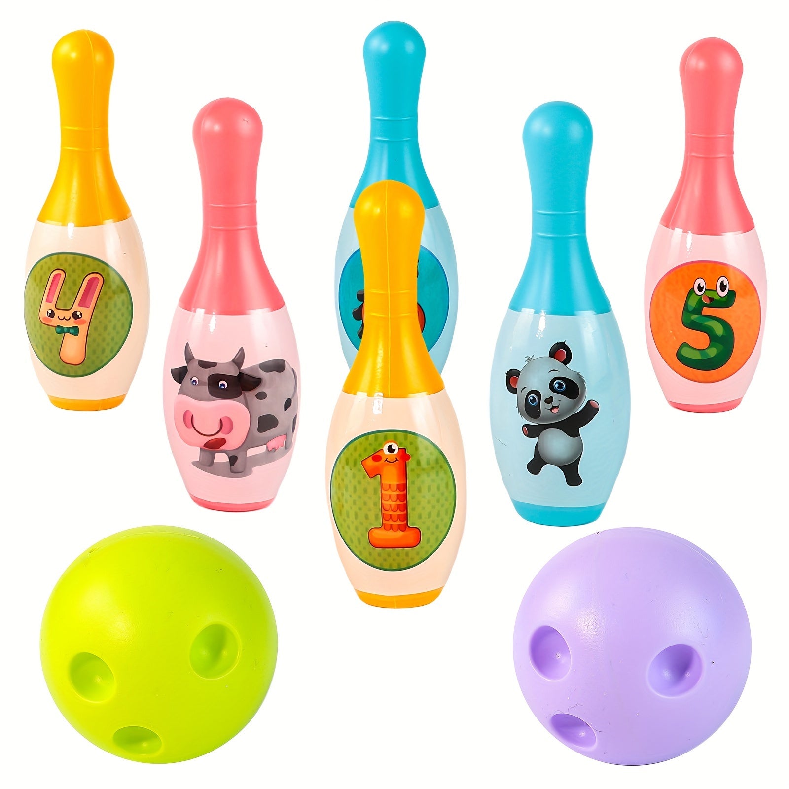 Kinderen Bowling Set | Indoor & outdoor spel, cijfers & dierenherkenning