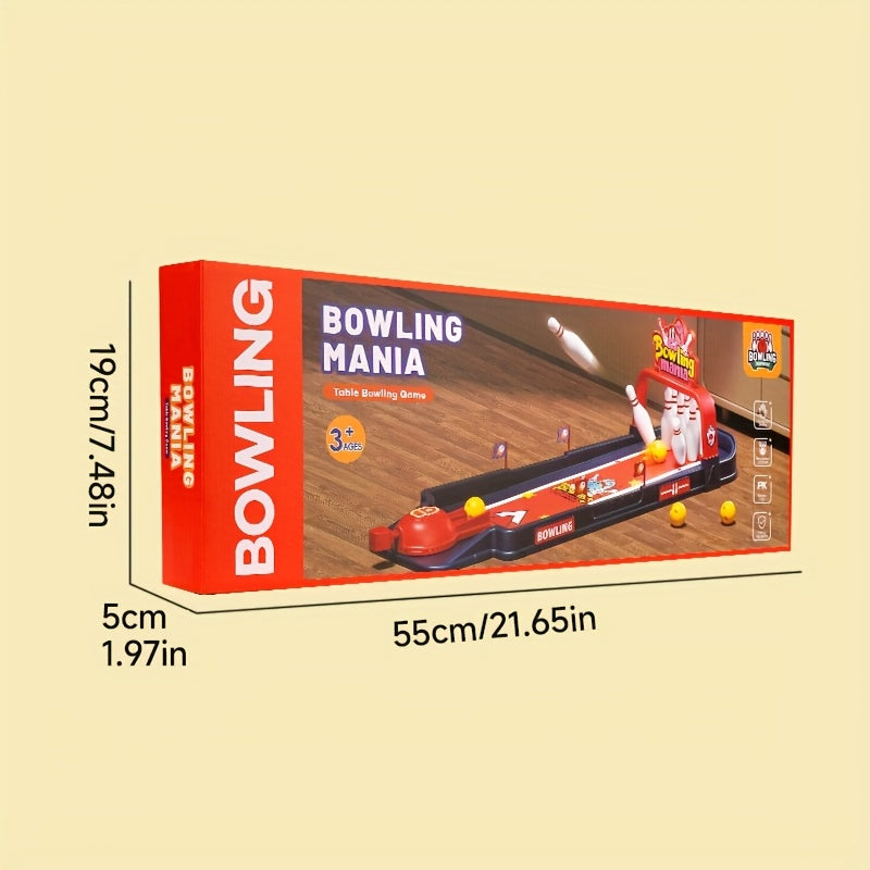 Bowling Set voor Kinderen | Tafelspel voor Gezinsplezier, Duurzaam Plastic, Perfect voor Binnen