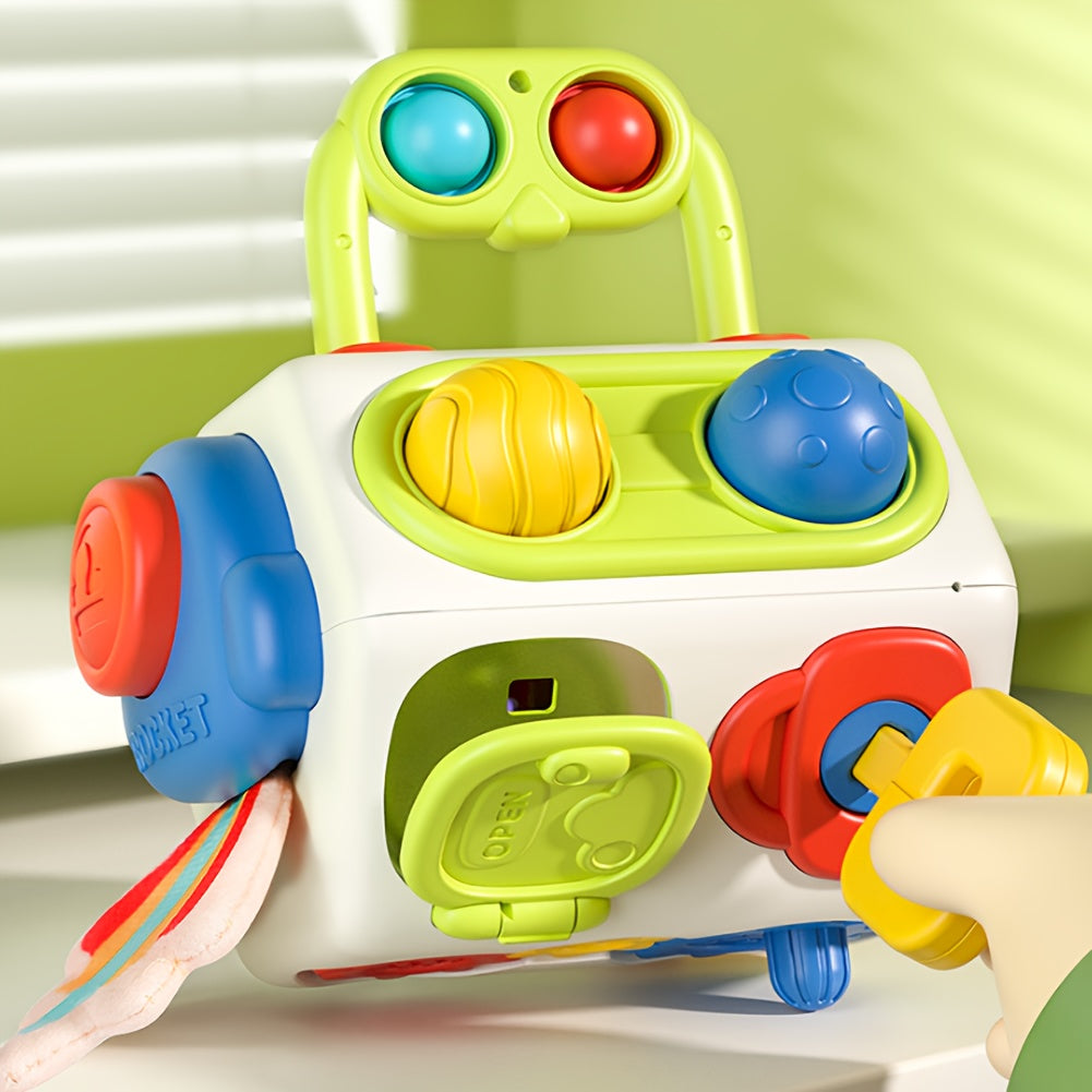 Sensorisch Speelgoed Voor Kinderen | Reisbord Cube | Educatief Leerspeelgoed | Kerst- en Verjaardagscadeau | Vorm- en Kleurherkenning, Motorische Vaardigheden Game