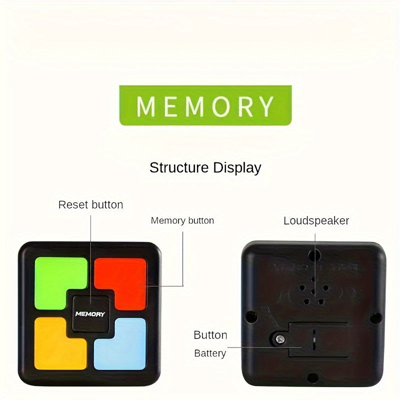 Interactief Geheugenspel met Licht en Geluid voor Kinderen vanaf 3 Jaar - Educatief Denkspel voor Jongens en Meisjes - Elektronische Geheugentrainer als Verjaardagscadeau