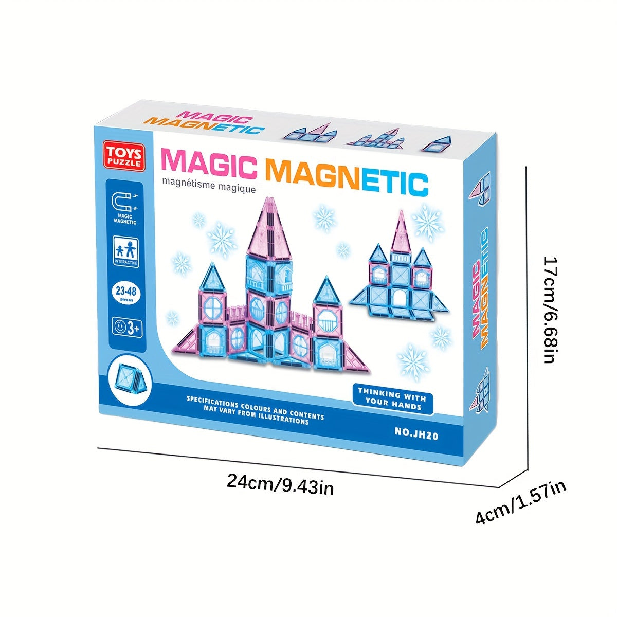Frozen Magnetische Bouwset | Magnetische Tegels & Kasteel Blokken – Creatief Educatief Speelgoed voor Meisjes