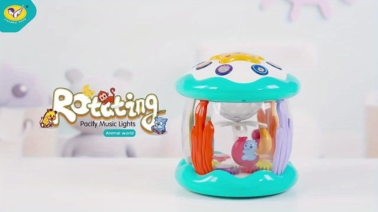 Baby Muzikaal Speelgym met Oceaan Projectorlichten | Interactief Speelgoed voor Kruipen & Buiklig Ontwikkeling