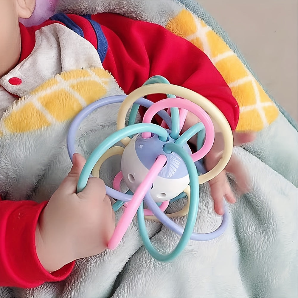 Sensorische Bijtring Rammelaar Speelgoed | Manhattan Bal Montessori Speelgoed Voor Pasgeborenen Ontwikkelingsactiviteit Grip BPA-vrij Veilige Materialen 0+ Maanden