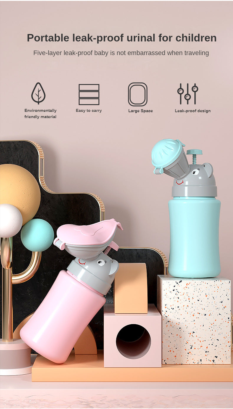 Draagbare Lekvrije Hygiënische Toilet Urinaal voor Kinderen | Nood Potjes Flessen voor Jongens en Meisjes van 3, 4, 5, 6+ Jaar