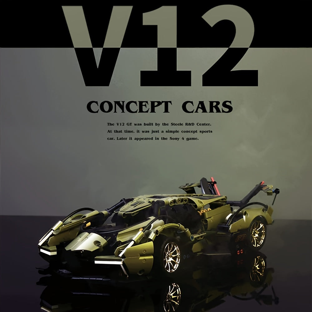 452-delige high-tech raceauto bouwset - Perfect verjaardagscadeau.