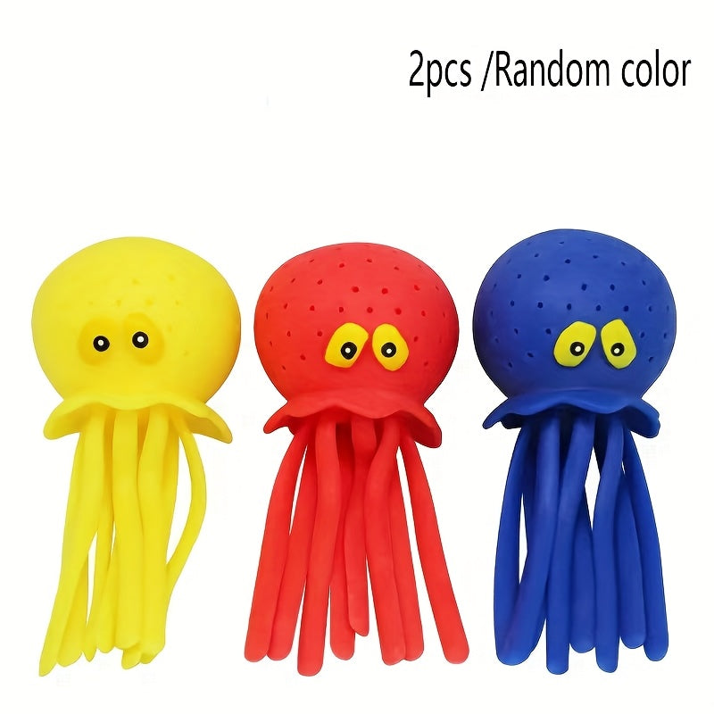 3x Octopus Knijpspeelgoed | Bad- & Zomerspeelgoed | Kleurrijk & Herbruikbaar