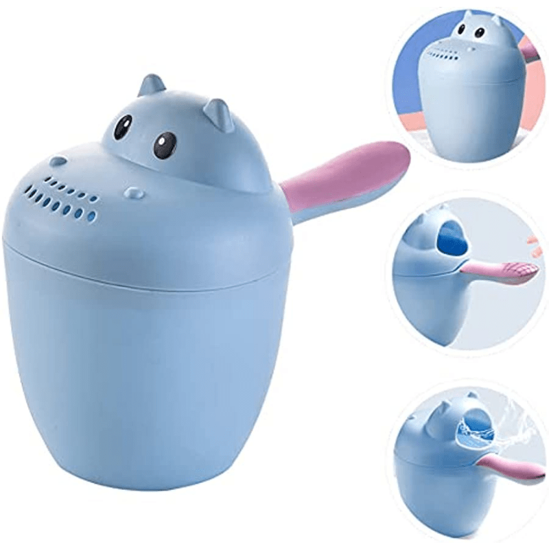 Baby Spoelbeker met Handvat | Zachte Shampoo Beker Beschermt Ogen tijdens Baden