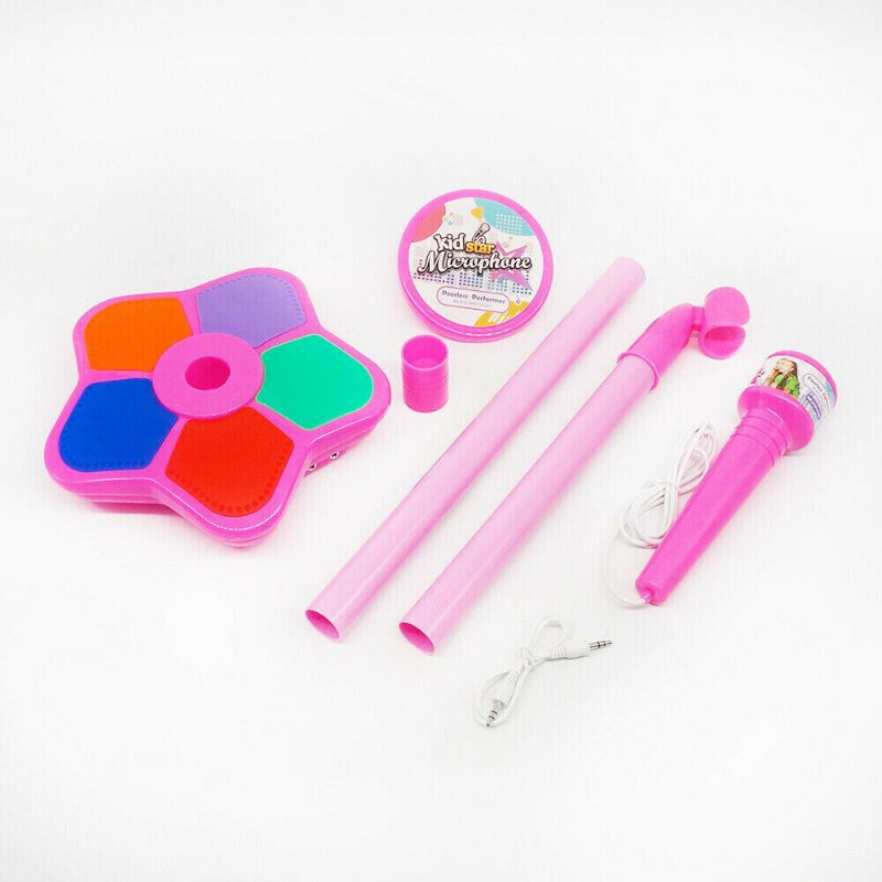 Kinder Microfoon met Statief | Muziek Karaoke Speelgoed met Educatieve Functie – Leuk Cadeau voor Verjaardagen & Feestjes