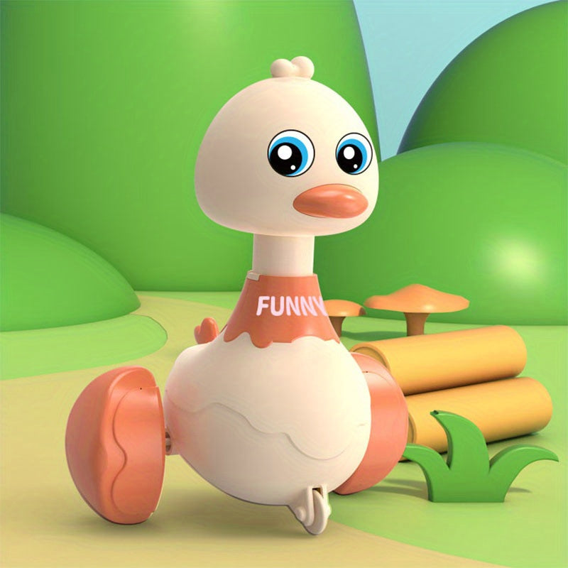 Druk en Rij Speelgoedautootje voor Peuters vanaf 18 Maanden - Schattig Wiebel Eendje voor Baby, Jongens en Meisjes - Auto zonder Batterijen als Cadeau voor Kinderen