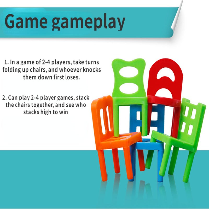 48-delige Opvouwbare Stoel Puzzelset voor Kinderen | Interactief Bouwspeelgoed
