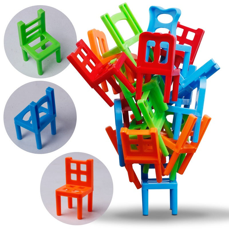 48-delige Opvouwbare Stoel Puzzelset voor Kinderen | Interactief Bouwspeelgoed