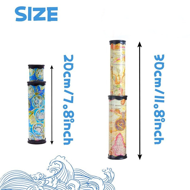 Klassiek caleidoscoopspeelgoed | Handgemaakte kunststof intrekbaar ontwerp creatief spelaccessoire