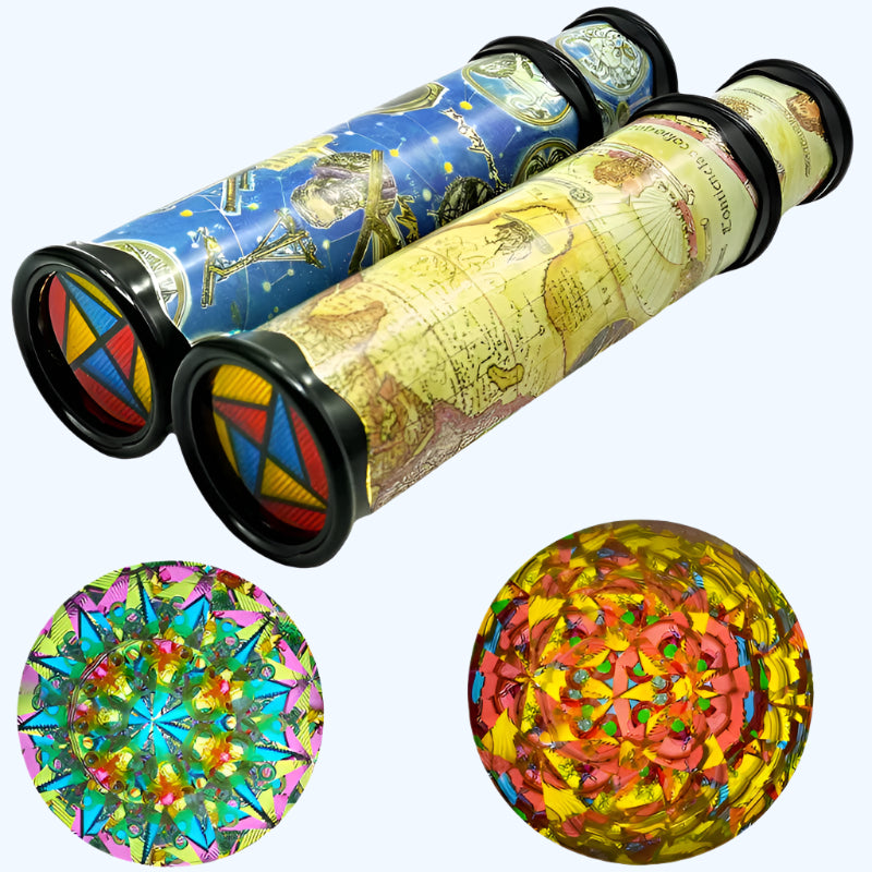 Klassiek caleidoscoopspeelgoed | Handgemaakte kunststof intrekbaar ontwerp creatief spelaccessoire